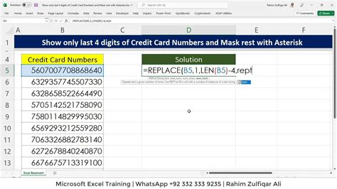 xxxx/|How to Display The last 4 digit of numbers and replace the rest of。